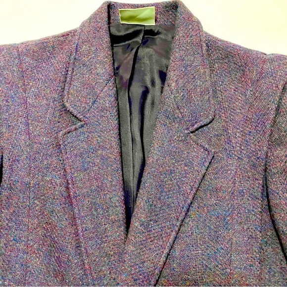 Madeleine Wool Blazer Jacket Herringbone Size 36 6/8 - Picture 6 of 16